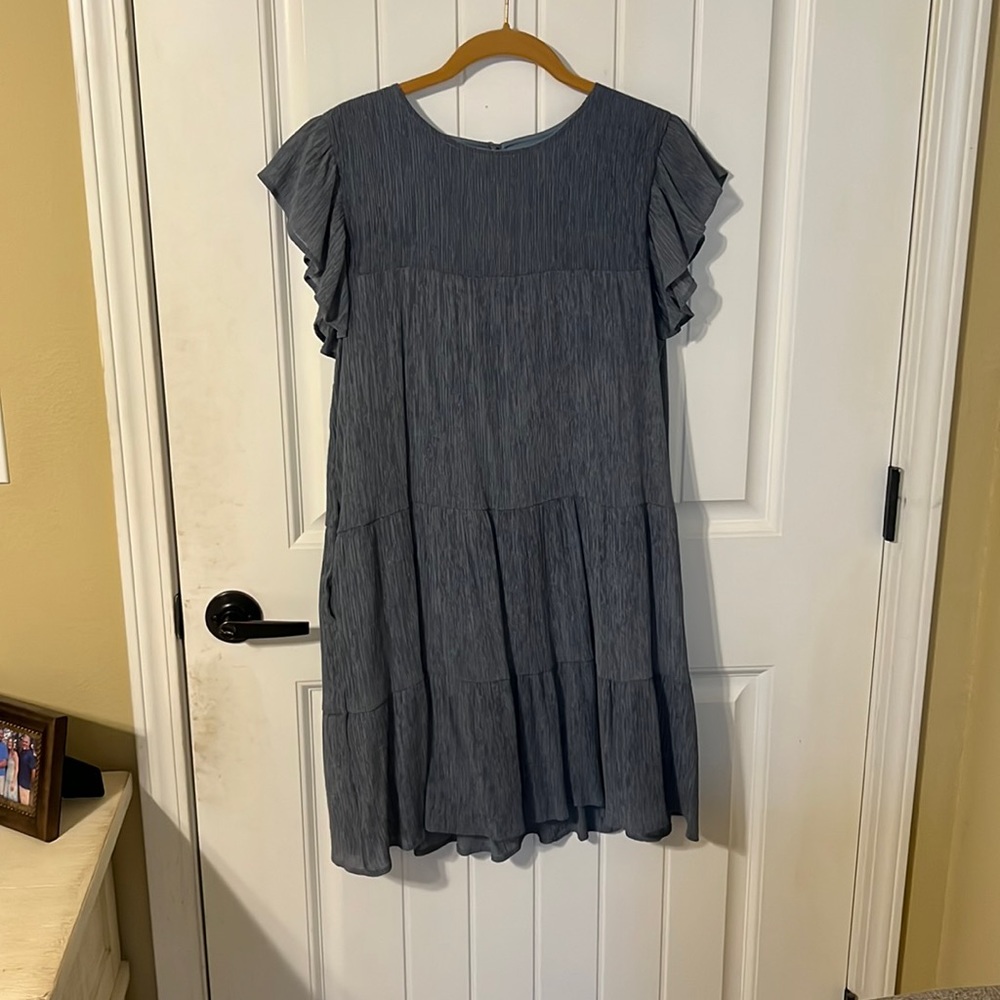 Altar’d state tiered blue dress